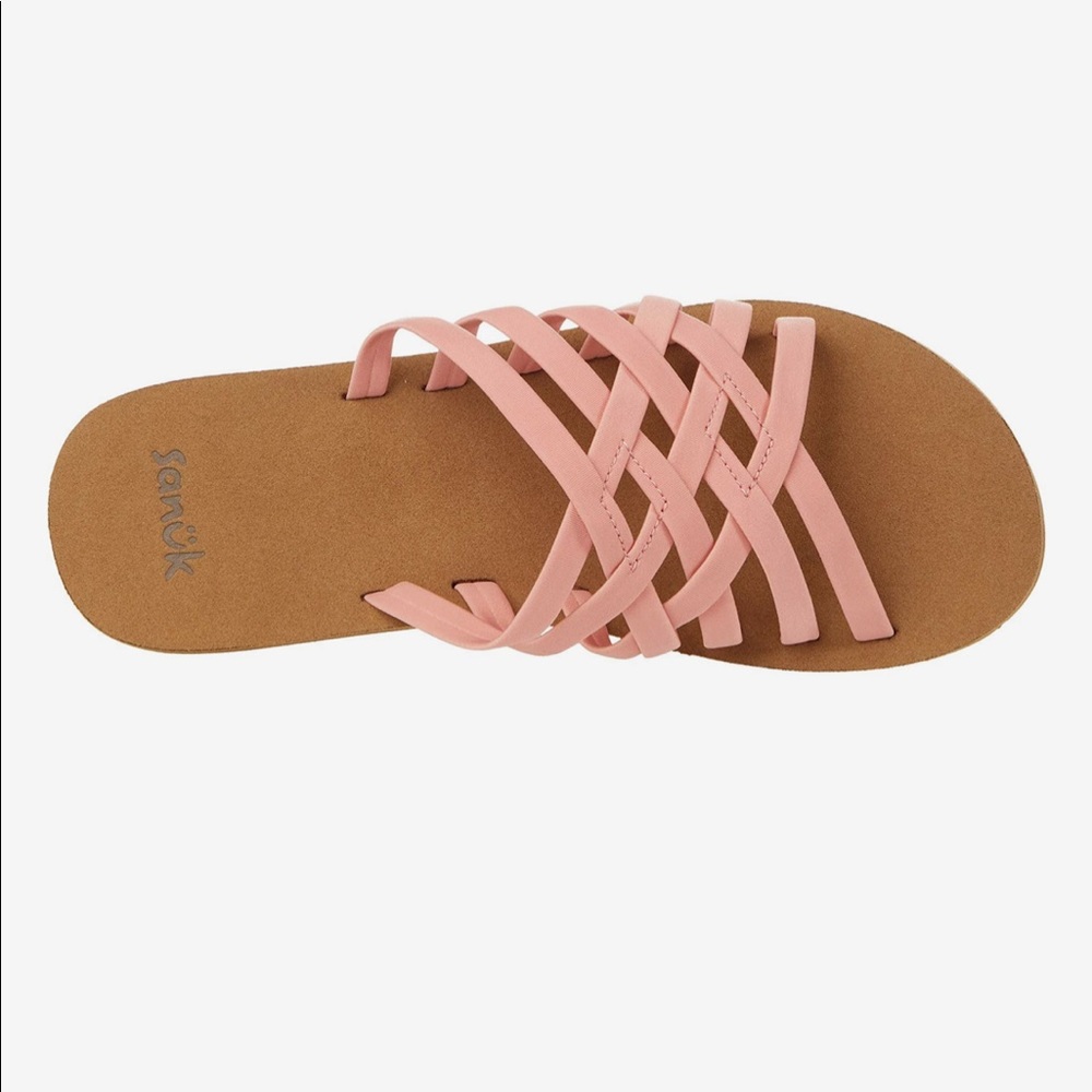 Sanuk Rio Slide in Pink NWT